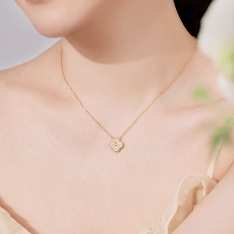 Crystal Clover Necklace