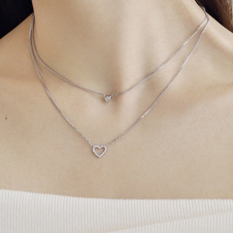 Double Heart Necklace