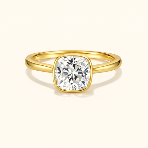 Cushion Solitaire Ring