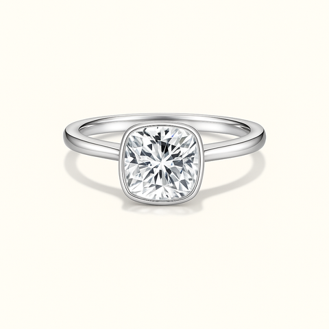 Cushion Solitaire Ring