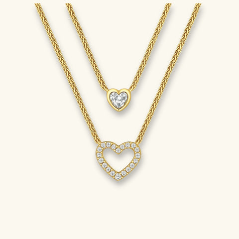 Double Heart Necklace