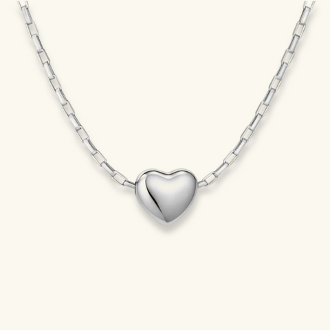 Floating Heart Link Necklace