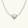 Floating Heart Link Necklace