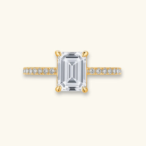 Hidden Halo Pave Ring
