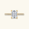 Hidden Halo Pave Ring