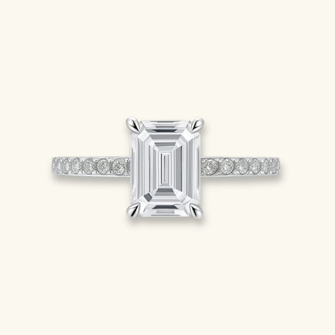 Hidden Halo Pave Ring