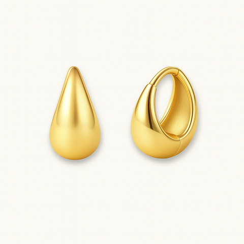Crescent Teardrop Earrings